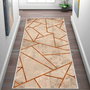 Conceptum Alfombra Crema y Naranja 100 x 150 cm